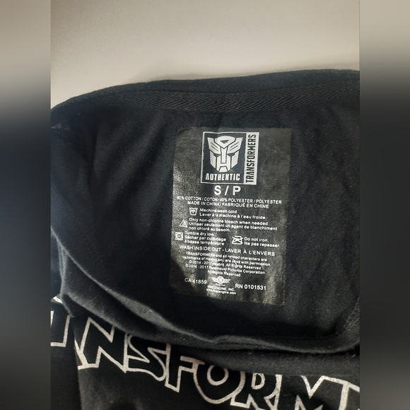 Transformers | Black Tshirt Size Small - Picture 5 of 8